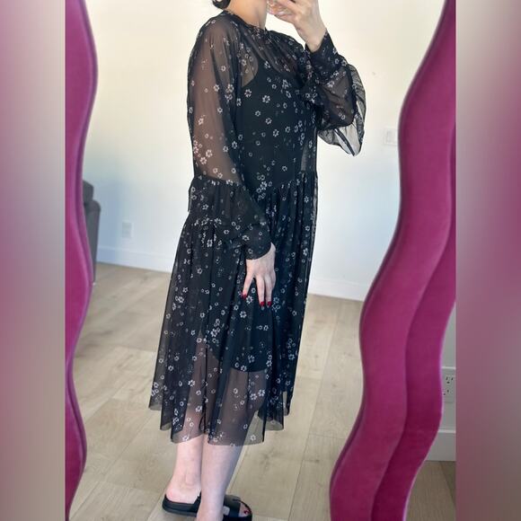 H&M floral mesh dress, new with tags. - Picture 3 of 8